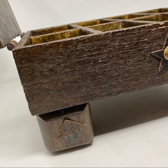 Potpourri Vintage Big Wooden Carved Box 16”x12”x8” - Picture 3 of 12